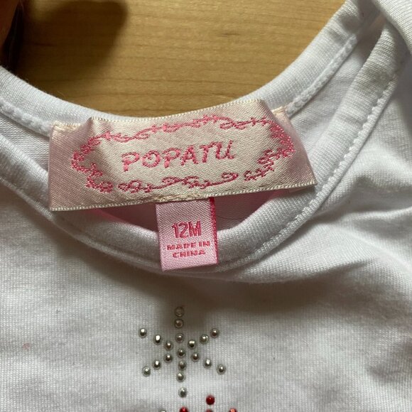 POPATU Christmas "Snowflake" Tree Baby Girl's Bodysuit Tutu Sparkly - Picture 6 of 7